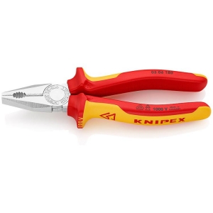 Knipex 03 06 180 Combination Pliers chrome-plated 180mm